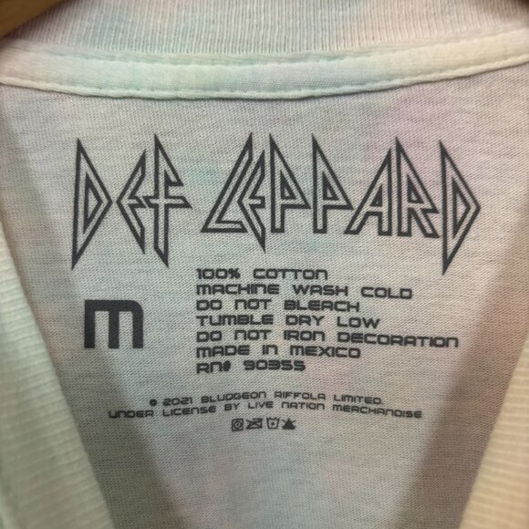 Def Leppard Adrenalize tiedye Rock Tshirt size medium - Picture 4 of 4